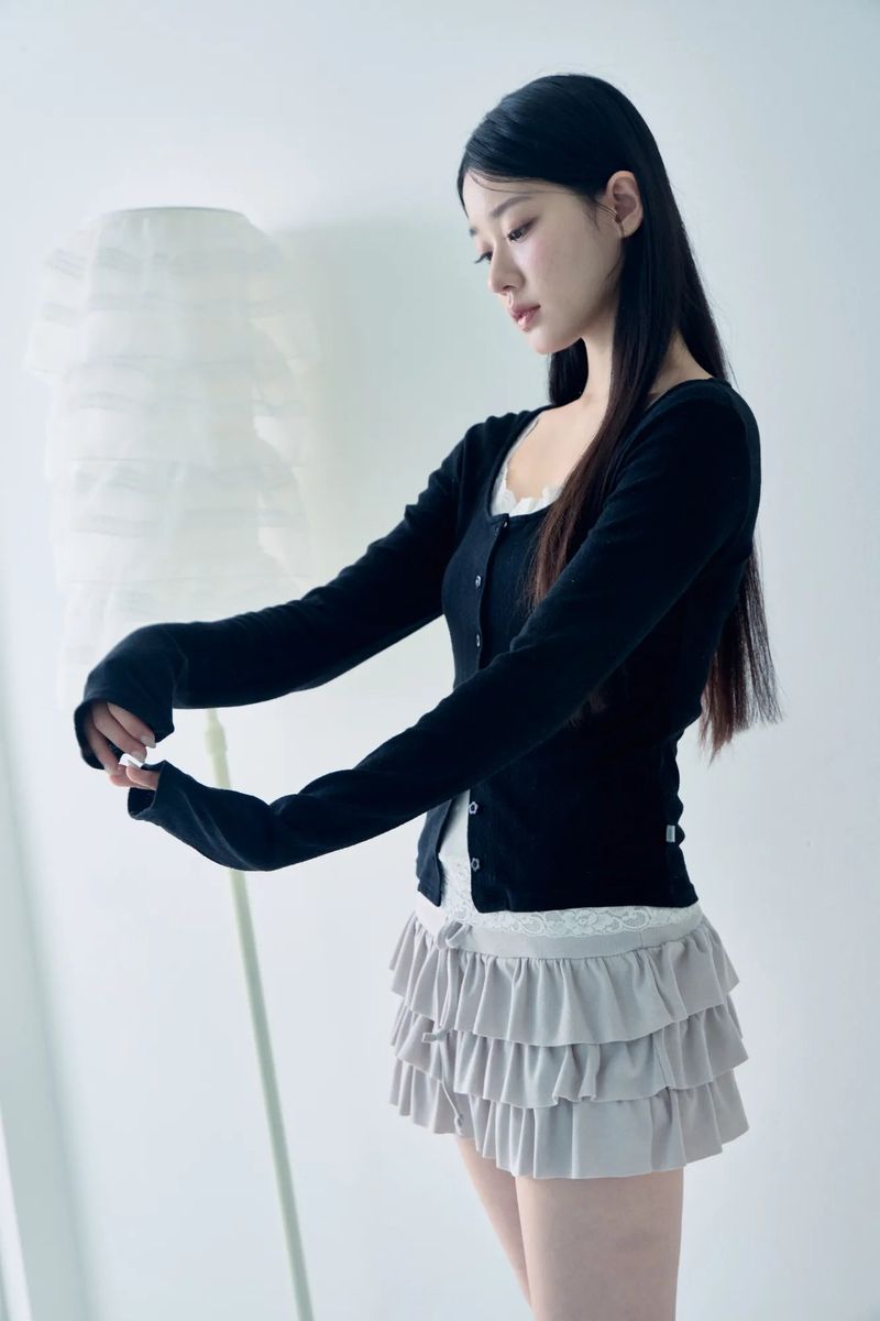 Echo skirt (Milk tea)