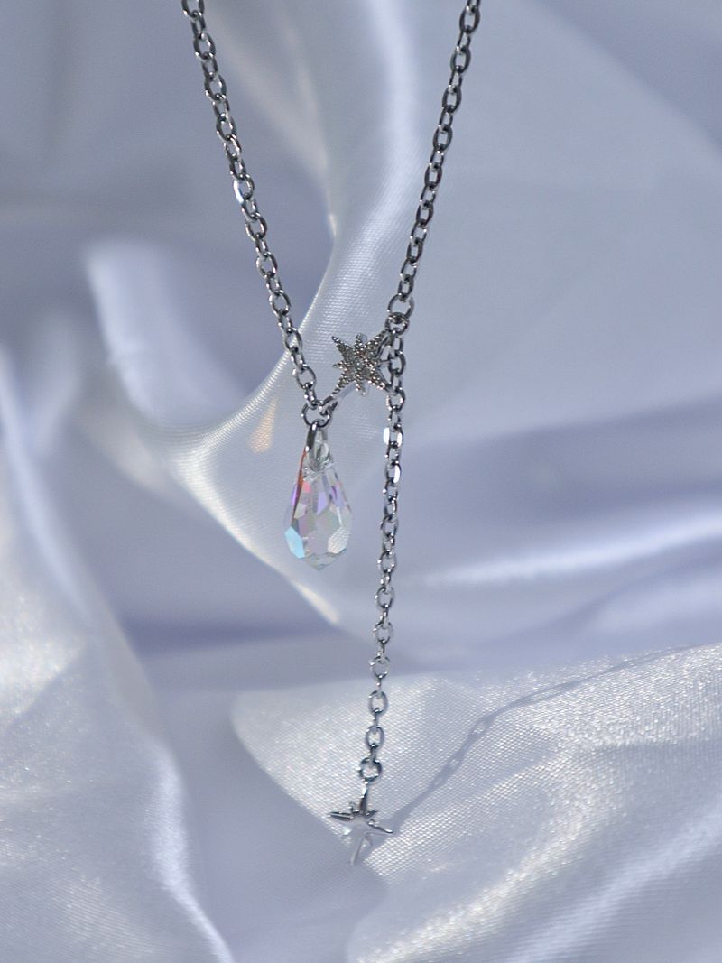 crystal mood necklace