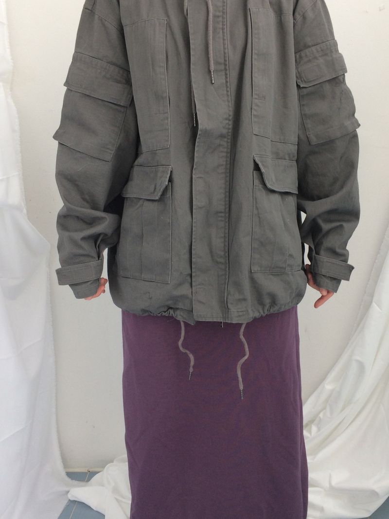 Slim Base String Long Skirt