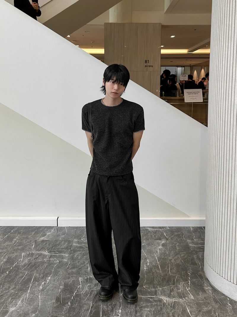 Abel Tencel Stripe Wide Slacks