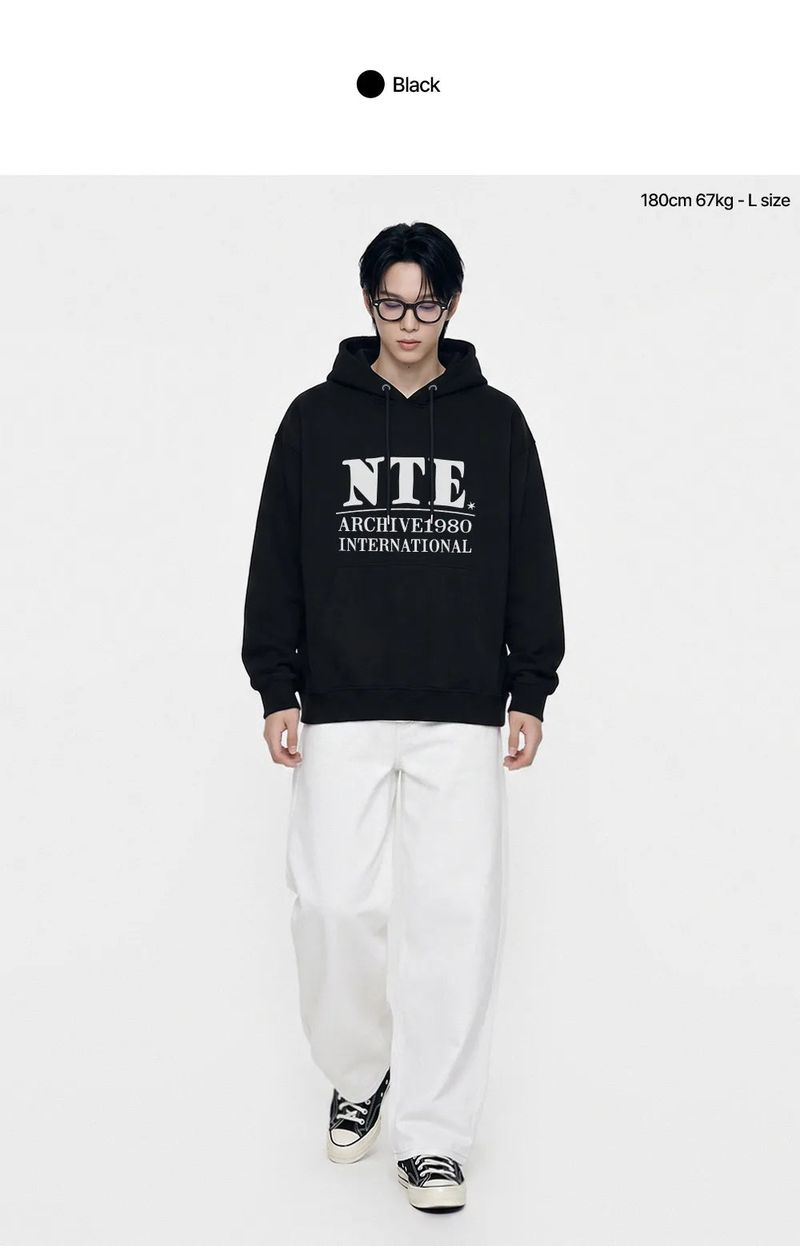 quad logo hoodie (5color)