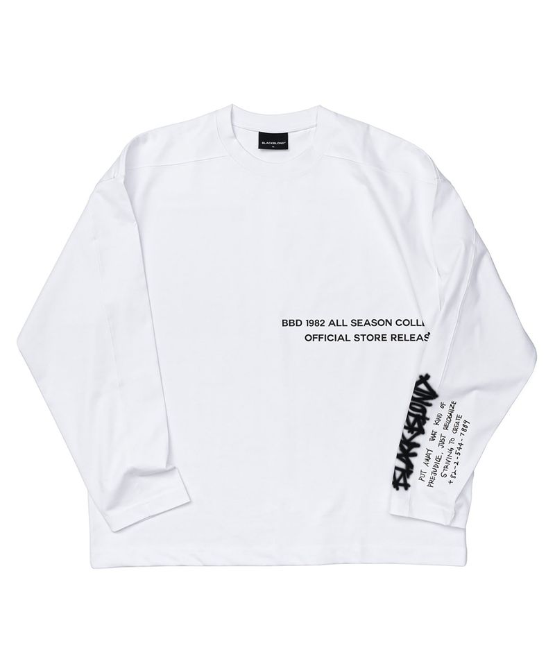 BBD 1982 ノーシンパシーロングTシャツ（ホワイト）