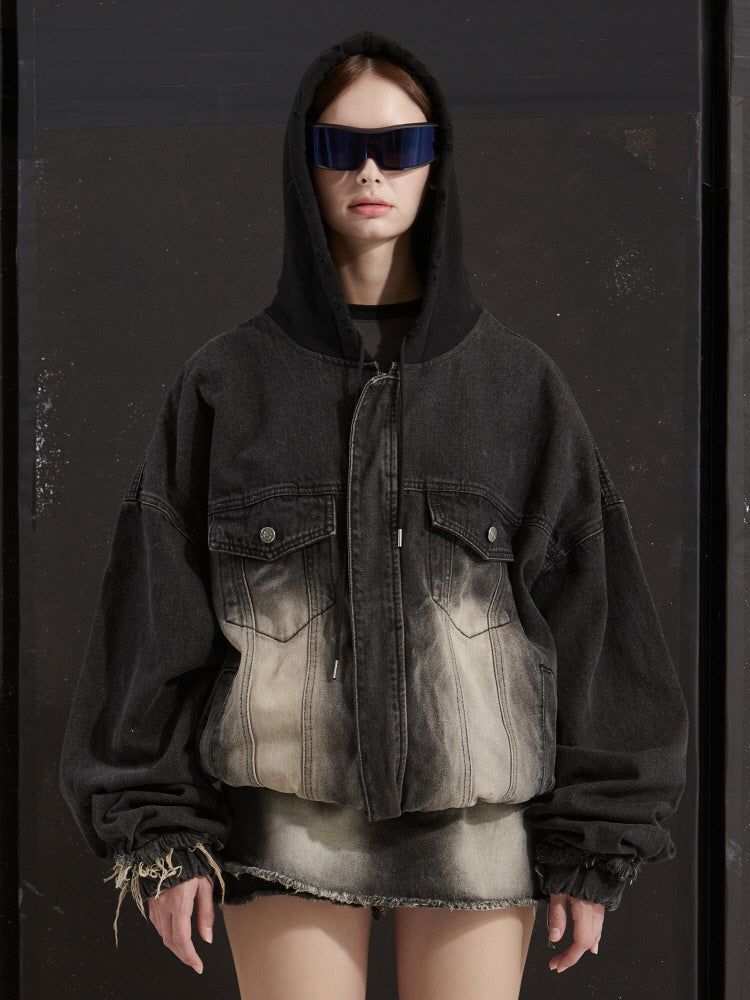 GATELESS（ゲートレス）の「COVER DENIM JACKET -BLACK（Jackets/Outerwear）」