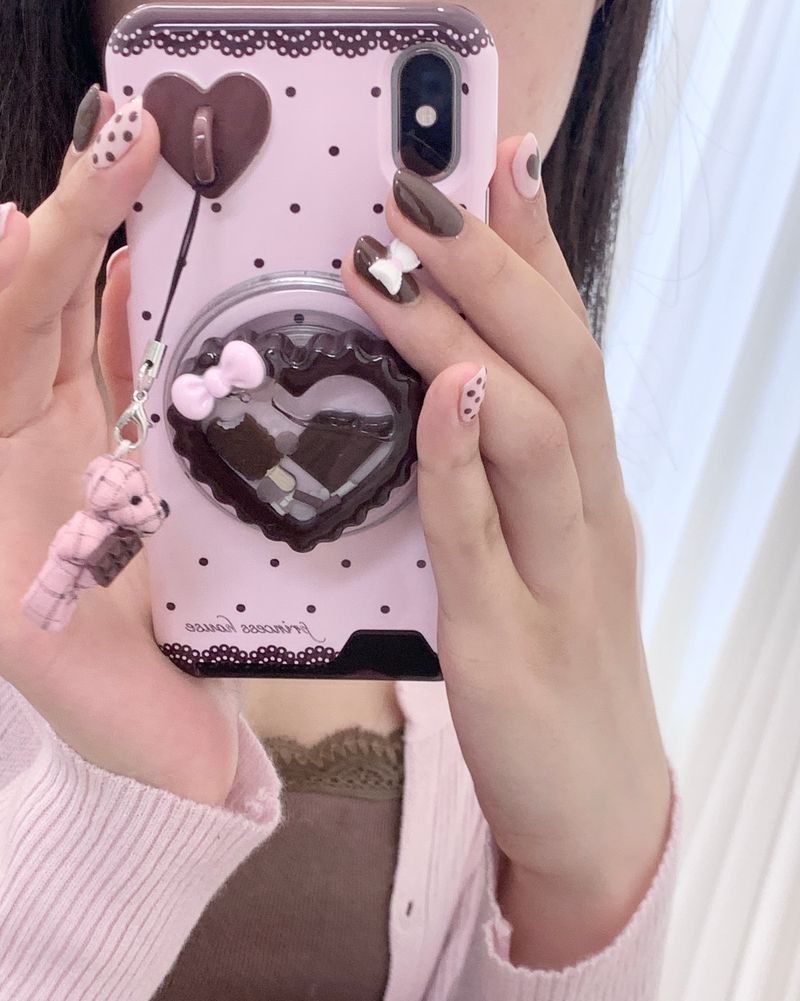 strawberry chocolate phone case - cardhard