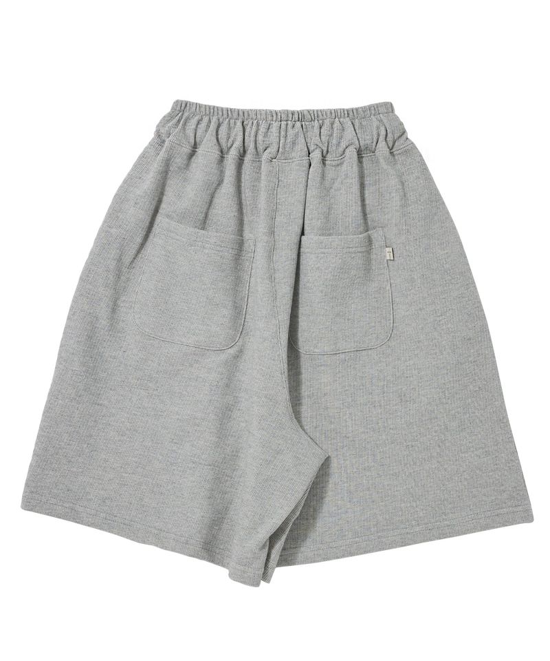 PIN-KNIT WIDE 1/2 PANTS (Gray)