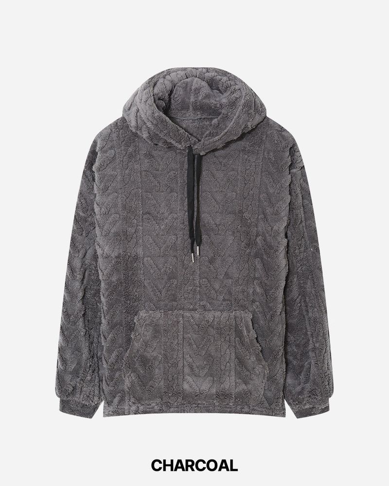 Cable Fleece Hoodie