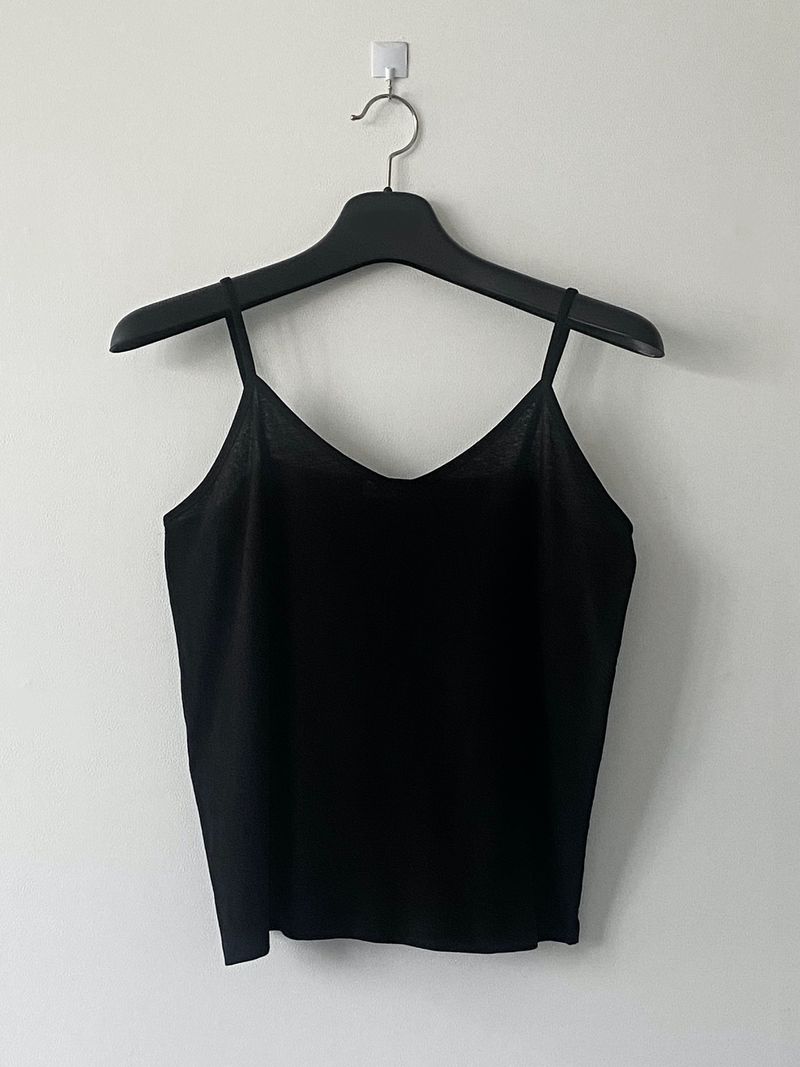Natural linen sleeveless