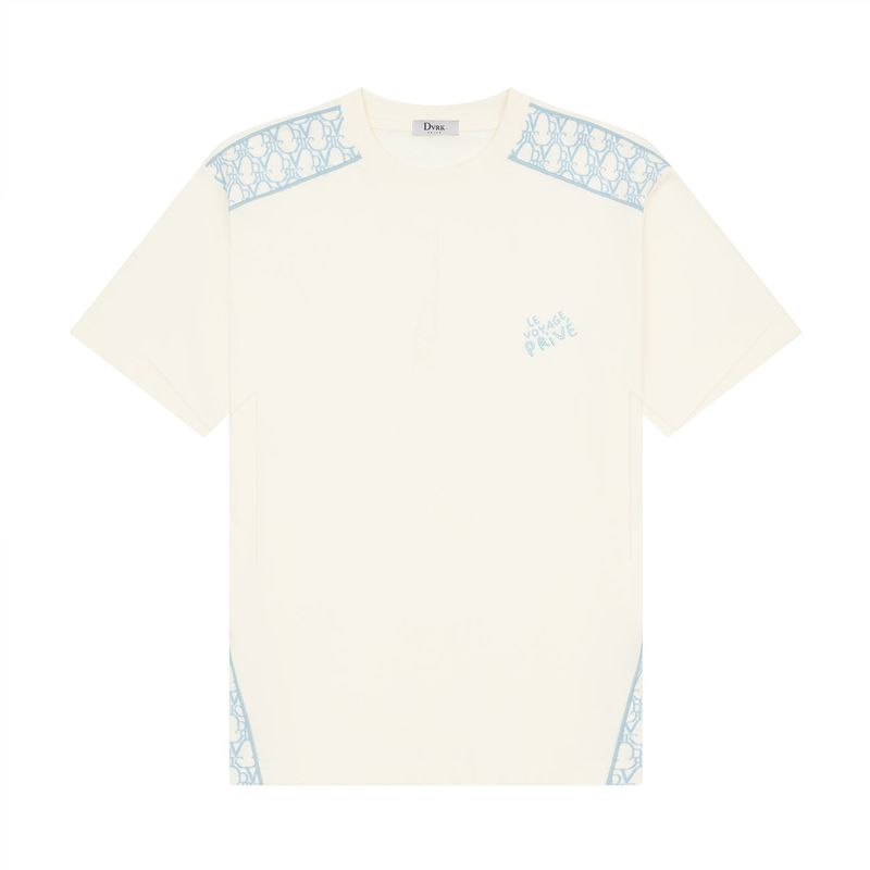 DVRK PRIVÉ PATH MONOGRAM TEE - BLUE