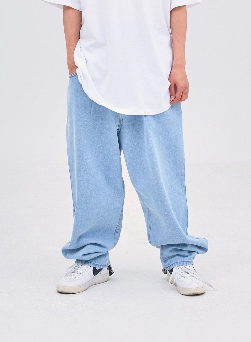 BSRABBIT(ビエスラビット)の「MBSRCOPT101 MID90 BAGGY DENIM PANTS LIGHTBLUE(Pants)」