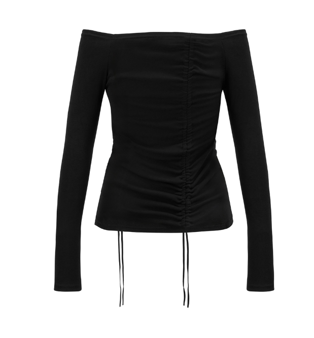 mnem（ムネム）の「[mnem] Flip Shirring Off-Shoulder（Tops）」