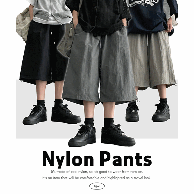 hijjoo(ハイチュー)の「Collet string nylon capri shorts (3 colors)(Pants)」
