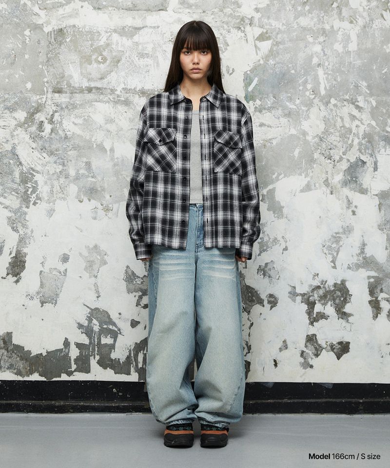 mahagrid(マハグリッド)の「WASHED POCKET DENIM PANTS_BLUE(Pants)」