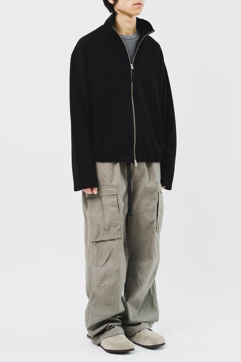 Junky Knitted Zip Up (3color)