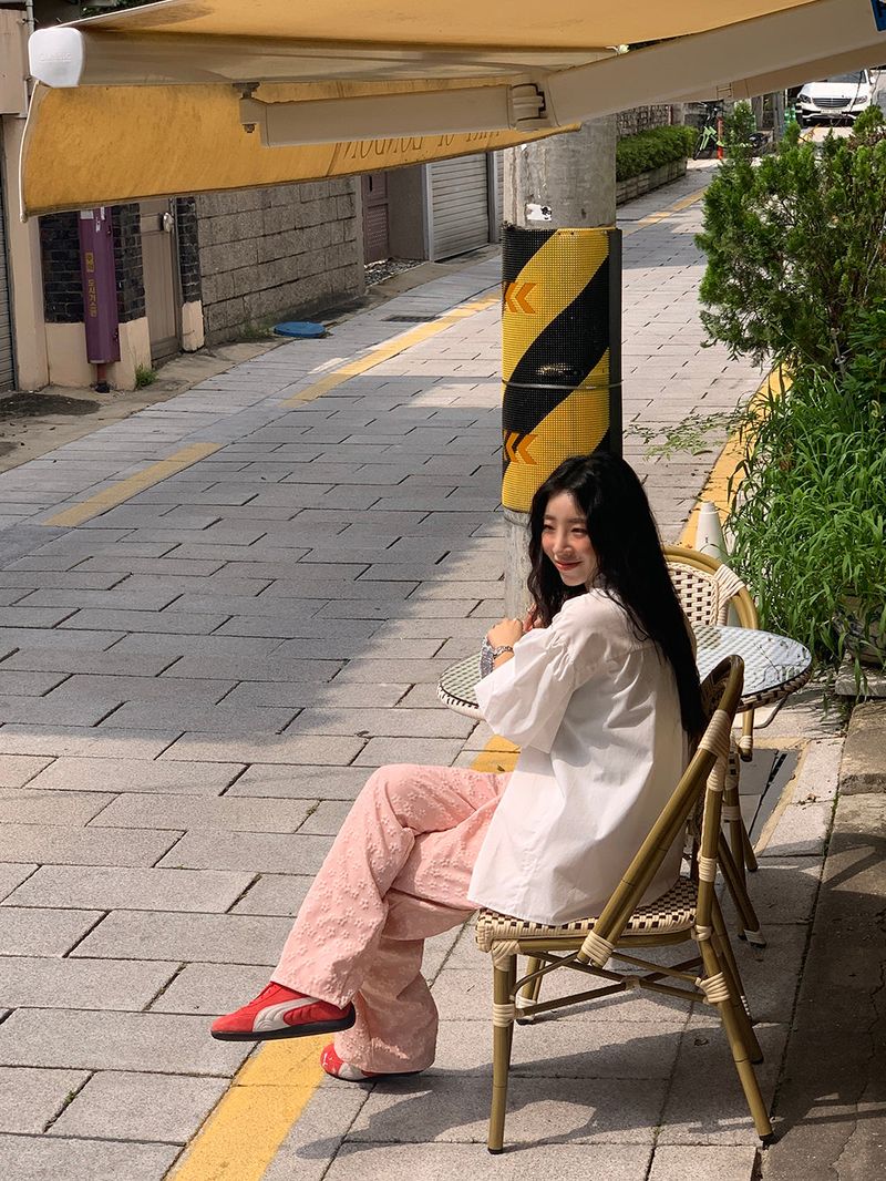 [MADE] PESTO FLOWER WIDE PANTS