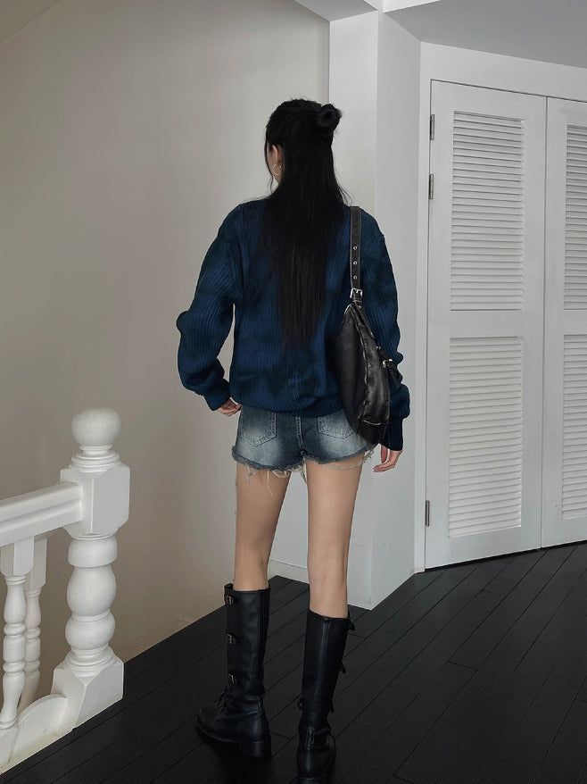 Cosy Spray Two-Way Knit Zip-Up