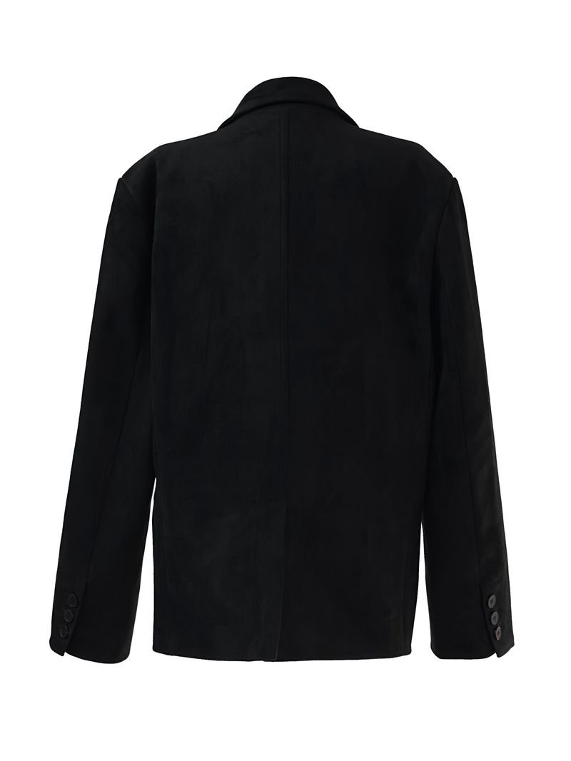 line suede blazer jacket (2color)