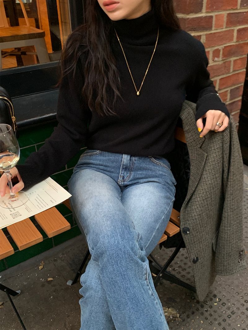 [MADE] soft wool turtleneck knitwear