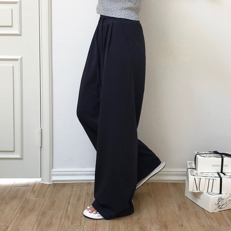 [MADE] Air long, pin-tack wide training pants