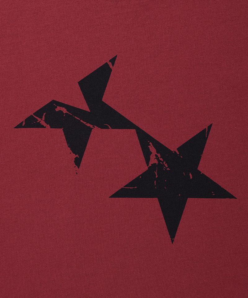 W TWIN STAR SS TEE BURGUNDY(CV2GMFT516A)