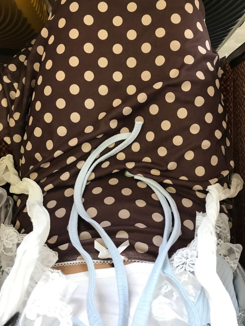 Cocoa Dot Vintage Midi Skirt