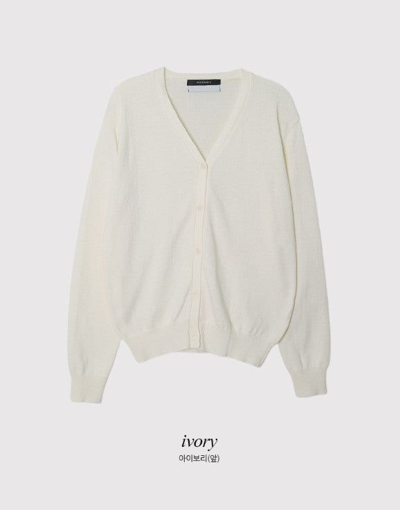 Forever Cashmere V-neck Knit Cardigan (12color)