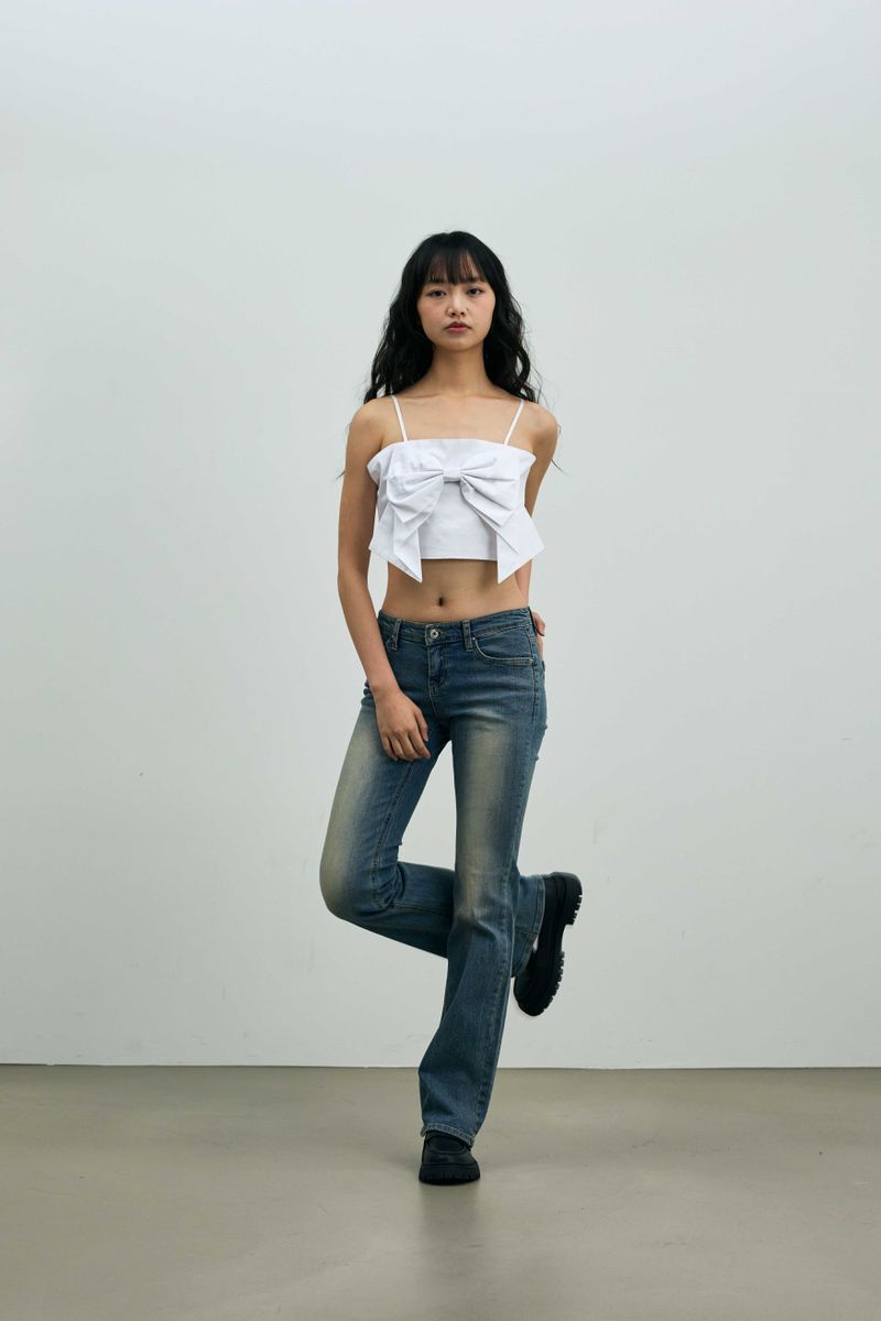 ARI RIBBON BUSTIER / WHITE