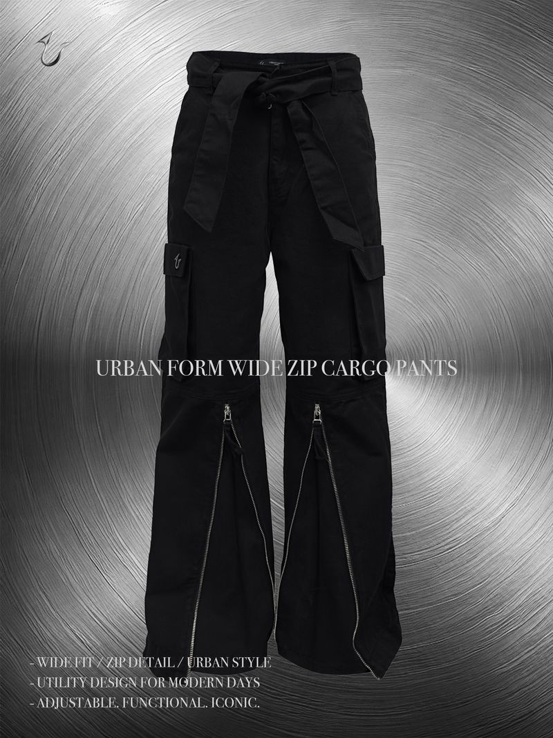 URBAN UNIQUE（アーバンユニーク）の「urban フォーム ワイドジップカーゴパンツ（パンツ）」