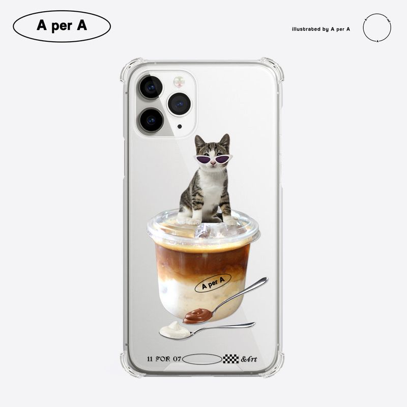 A per A(エイパーエイ)の「Cat Star Ice Flat White(Smartphone Accessories)」