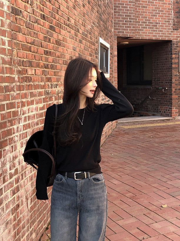 Daily Wool Loose Fit Round Knit (6color)