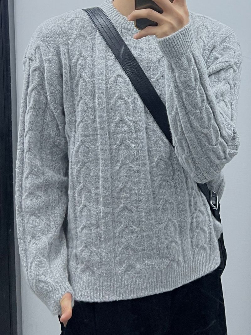 Cropped Cable Warm Knit (6 Colors)