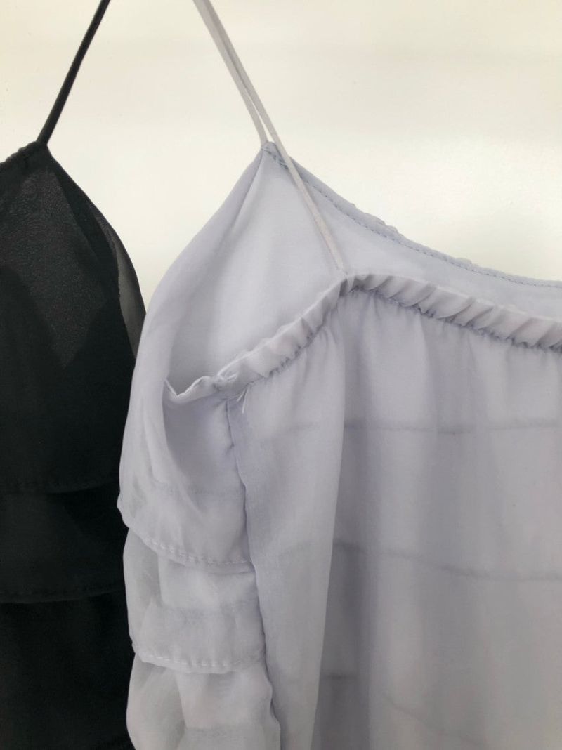 chiffon sleeveless blouse