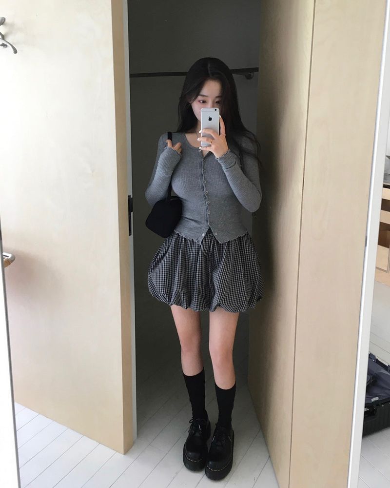 Slim Button Long Sleeve Cardigan