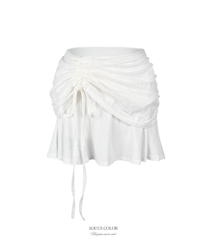 SOUL'S COLOR（ソウルズカラー）の「Pure soft ribbon skirt (2color)（Skirts）」