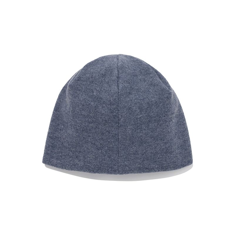 Stitched hairy beanie / Bleach Navy