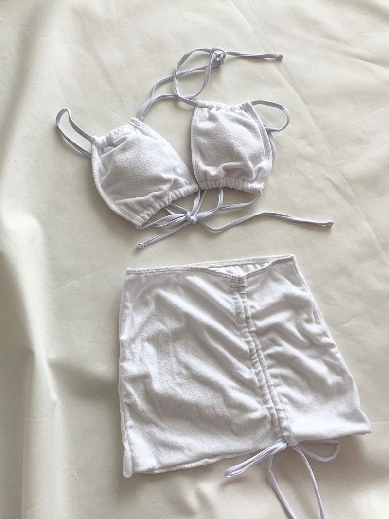 Terry Three Piece Bikini (2 colors)