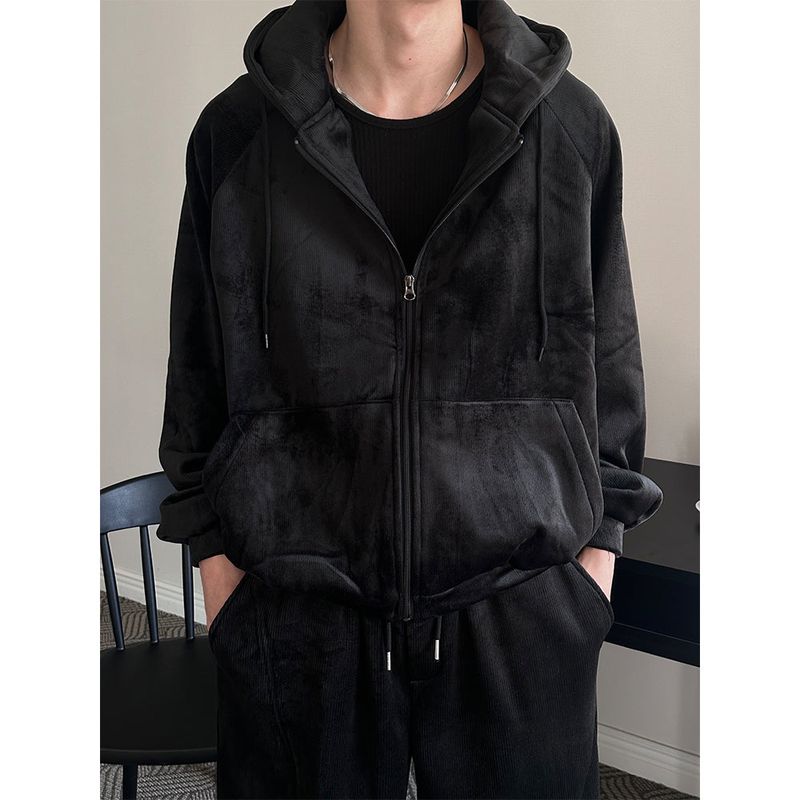 LAURANT（ロラン）の「[SET UP] ベルベットシンコーデュロイフードジップアップ(3color)（トップス）」