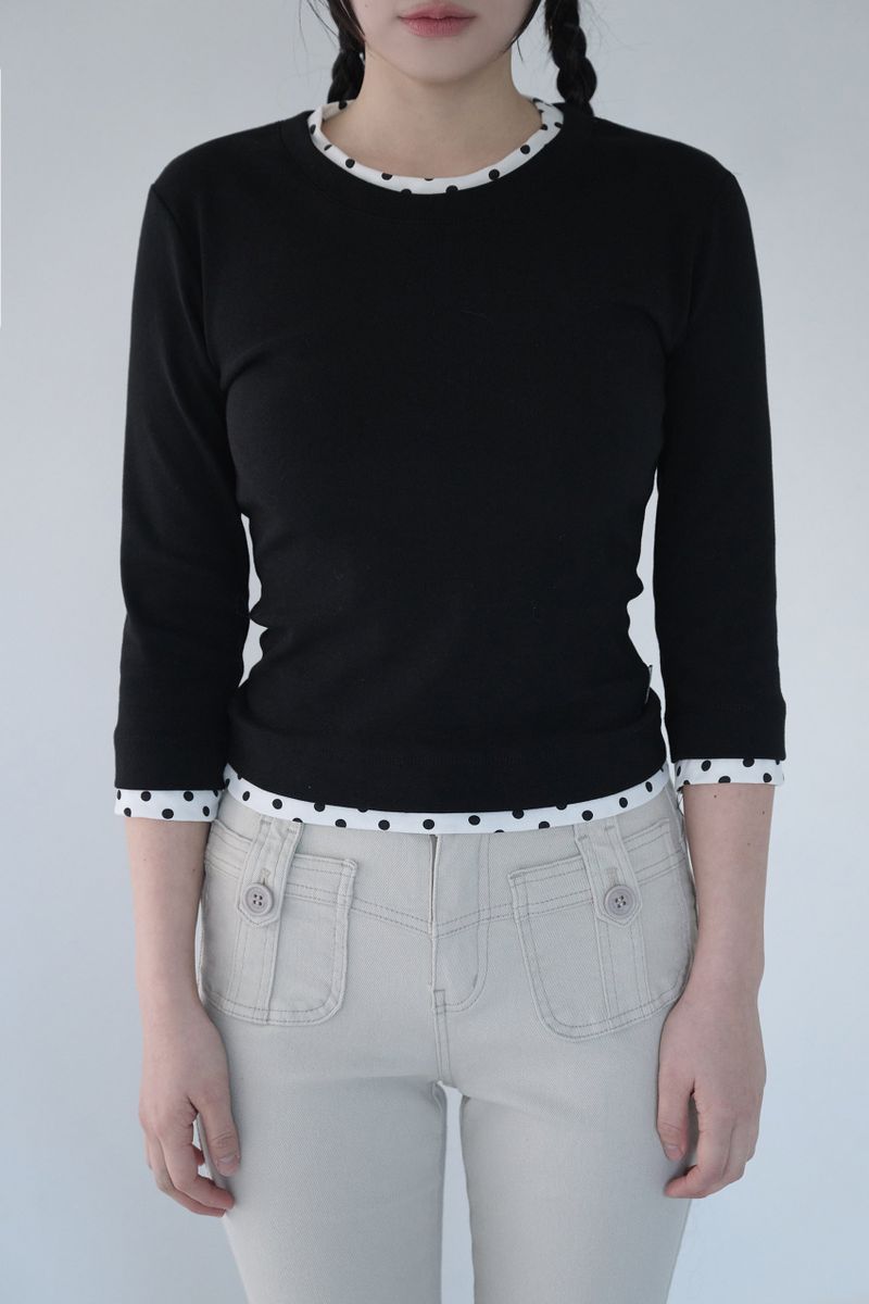 MINI DOT TRIM T BLACK