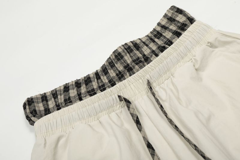 97 Checked Waist Wide Pants