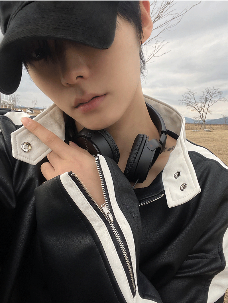way leather biker jacket