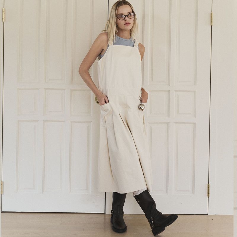 Balmy overall one-piece (ivory)