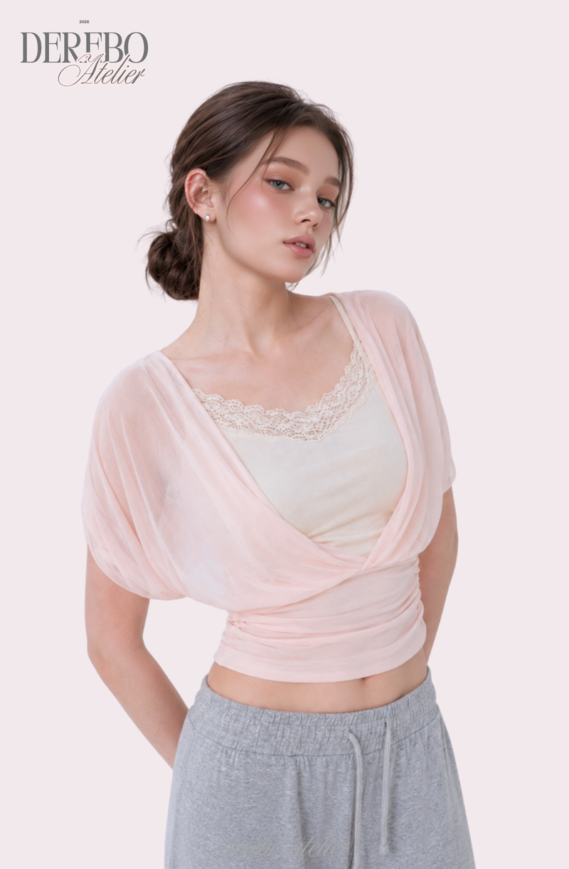 Baby Bloom Chiffon Shirring Top