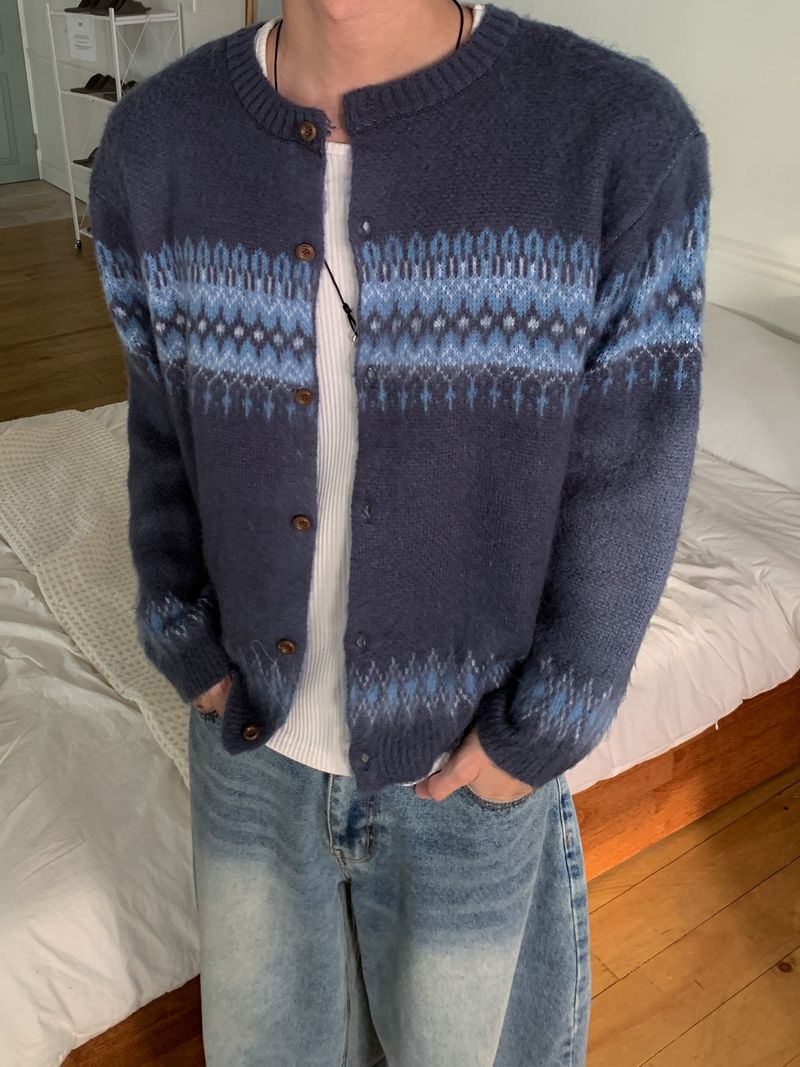 Brin Cropped Nordic Cardigan