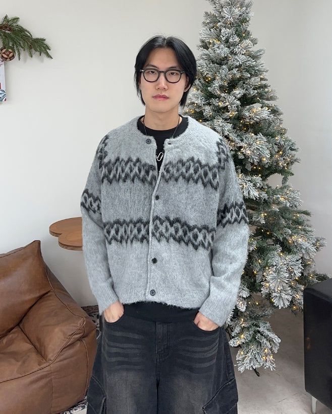 SATIIIZ(サティーズ)の「Repel Hairy Nodrick Crop Cardigan(Tops)」