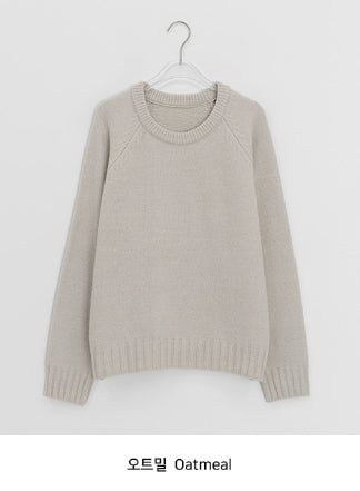Kirkleb Raglan Color Round Knit
