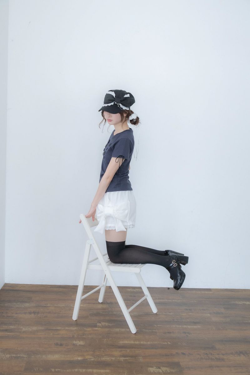 big ribbon pants(WHITE)