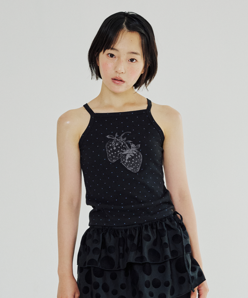 DOT STAR STRAWBERRY SLEEVELESS
