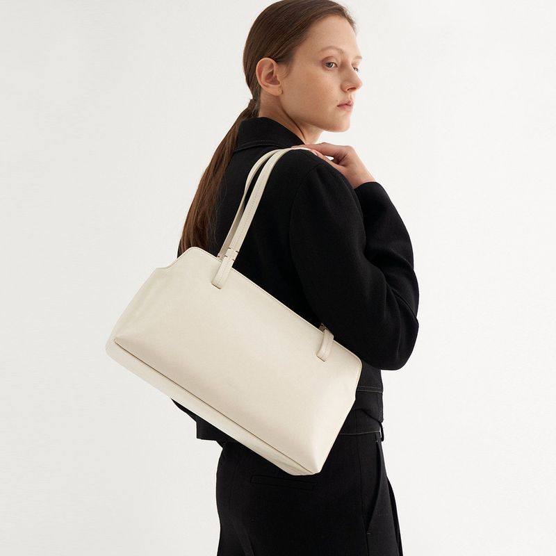 MUNIER（ミュニエ）の「STITCH SHOPPER BAG_IVORY（Bags）」