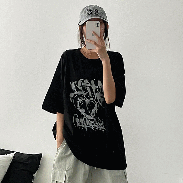 hijjoo（ハイチュー）の「T.Will Heart Short Sleeve T-shirt（Tops）」