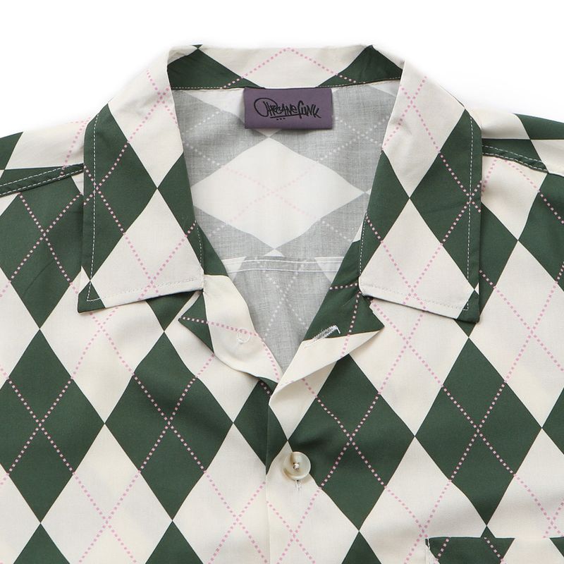 ARGYLE FUNK HALF SHIRTS GREEN
