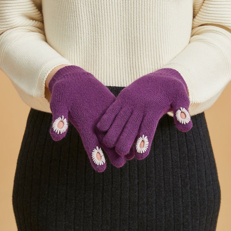 two hole touch finger touch gloves